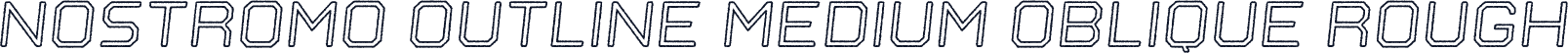 Nostromo Outline Medium Oblique Rough