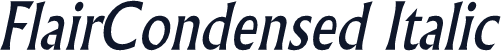 FlairCondensed Italic