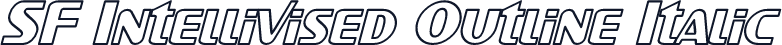 SF Intellivised Outline Italic