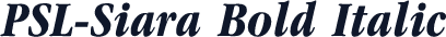PSL-Siara Bold Italic