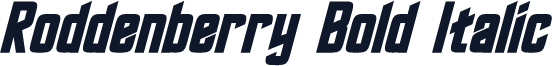 Roddenberry Bold Italic