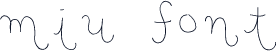 miu font