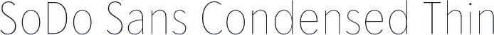 SoDo Sans Condensed Thin
