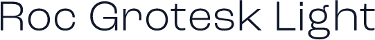 Roc Grotesk Light