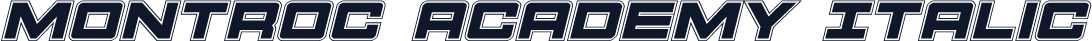 Montroc Academy Italic
