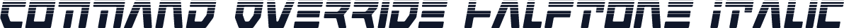 Command Override Halftone Italic