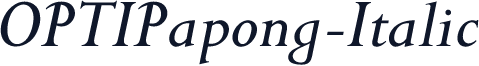 OPTIPapong-Italic