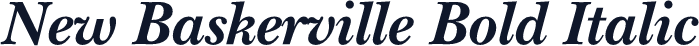 New Baskerville Bold Italic