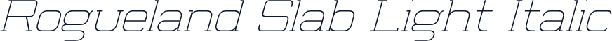 Rogueland Slab Light Italic