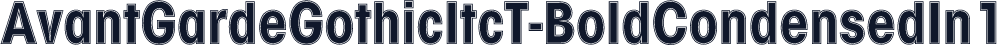AvantGardeGothicItcT-BoldCondensedIn1