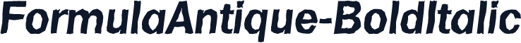 FormulaAntique-BoldItalic