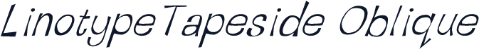 LinotypeTapeside Oblique