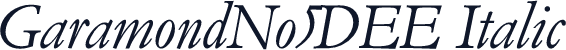 GaramondNo5DEE Italic