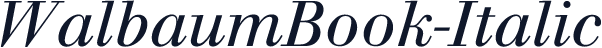 WalbaumBook-Italic