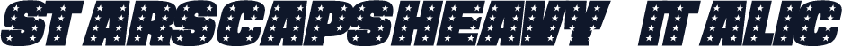 StarsCapsHeavy Italic