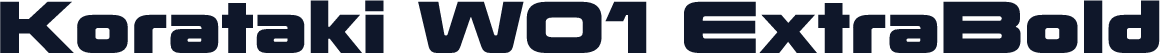 Korataki W01 ExtraBold
