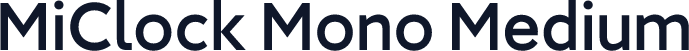 MiClock Mono Medium