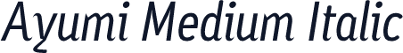 Ayumi Medium Italic