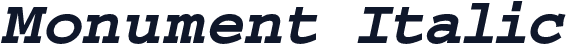 Monument  Italic