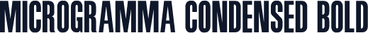 Microgramma Condensed Bold