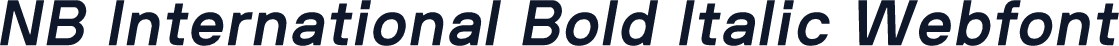 NB International Bold Italic Webfont