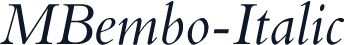 MBembo-Italic