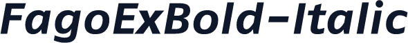 FagoExBold-Italic