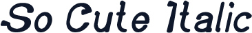 So Cute Italic