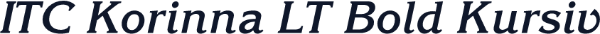 ITC Korinna LT Bold Kursiv