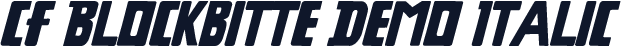 CF Blockbitte DEMO Italic