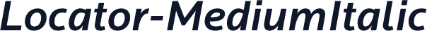 Locator-MediumItalic