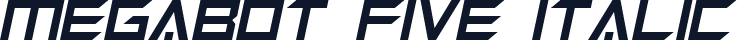Megabot Five Italic