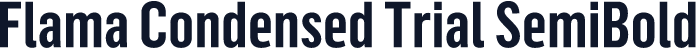 Flama Condensed Trial SemiBold
