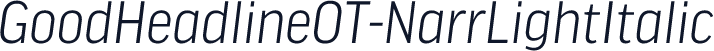 GoodHeadlineOT-NarrLightItalic