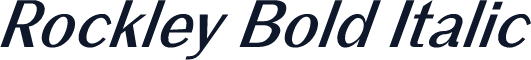 Rockley Bold Italic