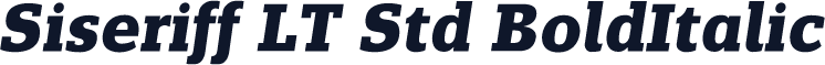 Siseriff LT Std BoldItalic