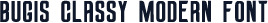 Bugis Classy Modern Font