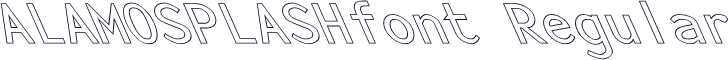ALAMOSPLASHfont Regular