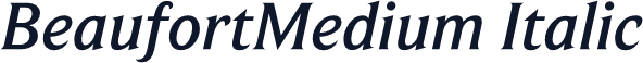 BeaufortMedium Italic