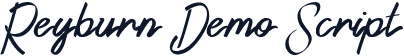 Reyburn Demo Script