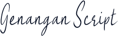 Genangan Script