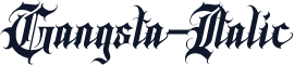 Gangsta-Italic