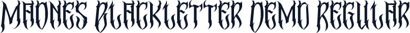 Madnes Blackletter Demo Regular