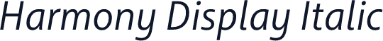 Harmony Display Italic
