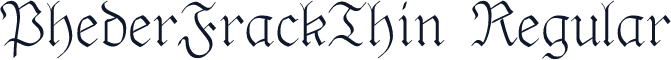 PhederFrackThin Regular