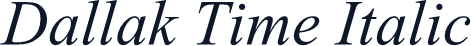 Dallak Time Italic