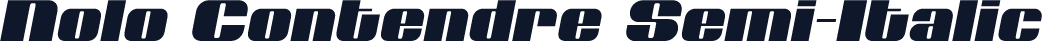 Nolo Contendre Semi-Italic