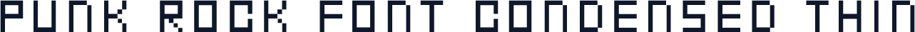 Punk Rock Font Condensed Thin