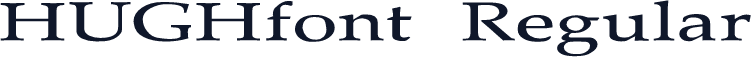 HUGHfont Regular