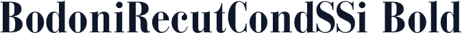 BodoniRecutCondSSi Bold